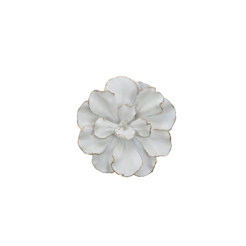 White/Gold Flower Wall Décor & Reviews AllModern